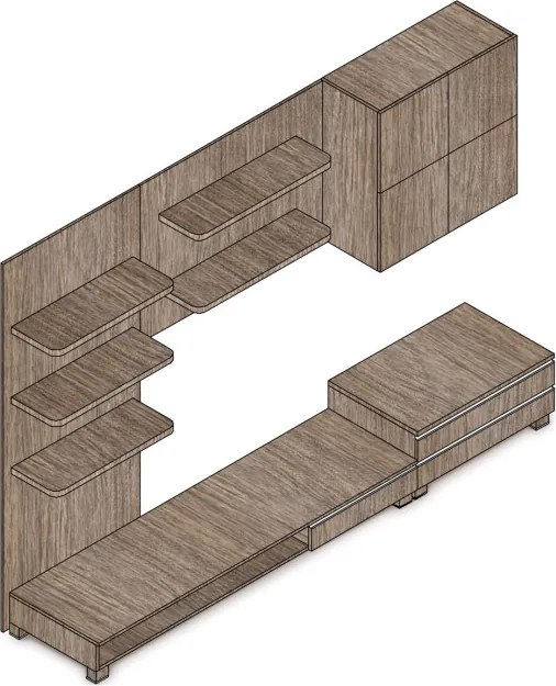 Obývacia zostava hnedá 9HQ08