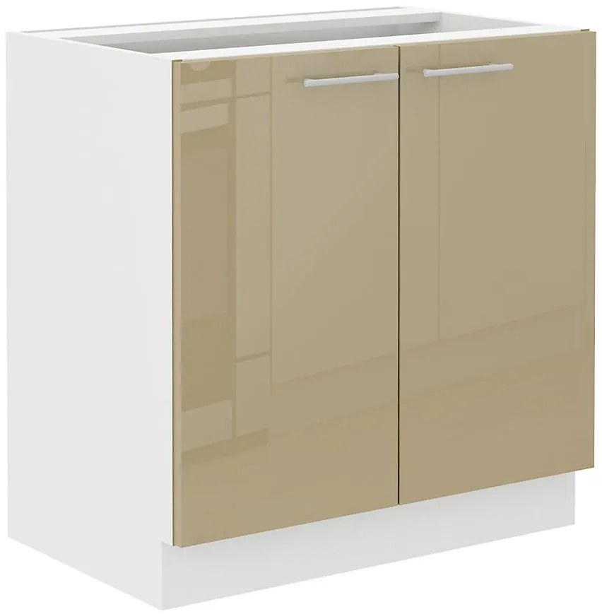 Kuchynská skrinka Lara 80d 2f Bb Mdf Cappucino lesk