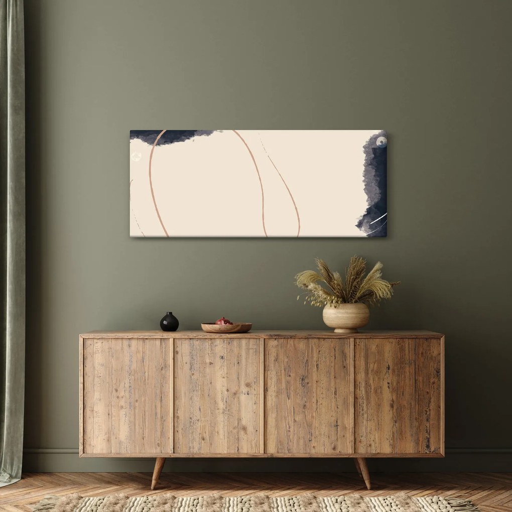 Obraz - Béžová abstrakcia (120x50 cm)
