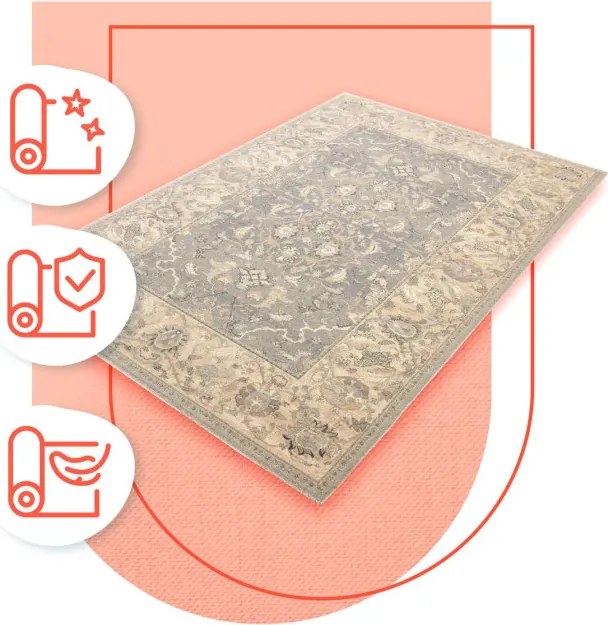 Koberec Agnella Agnus Hetman sivý