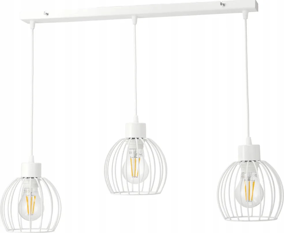 LED stropná závesná lampa s nastaviteľnými E27 káblami