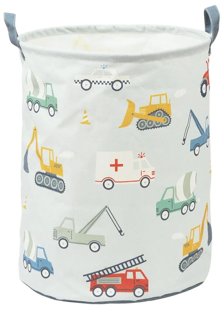 A Little Lovely Company - úložný kôš na hračky - vozidlá