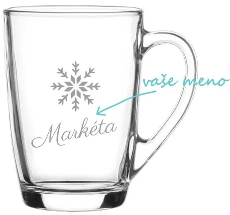 Personalizovaný hrnček s vločkou a menom 300 ml