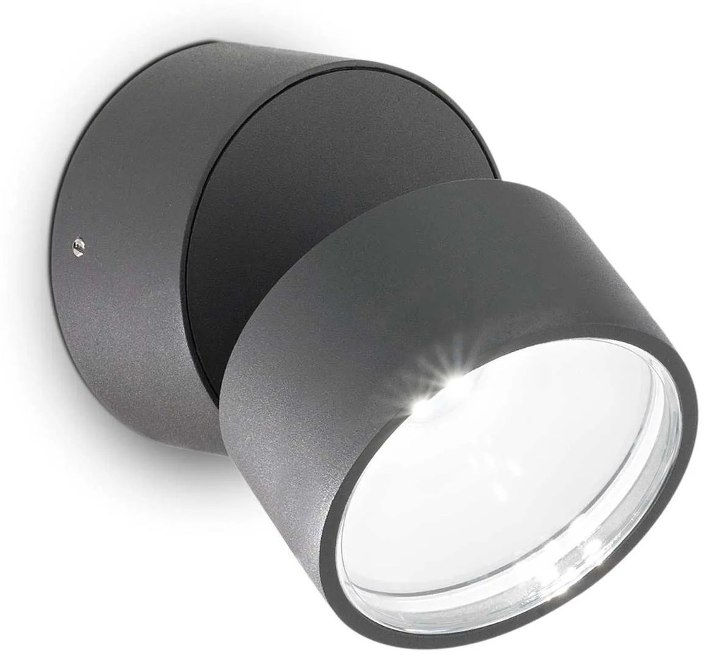 Vonkajšie nástenné svietidlo IDEAL LUX OMEGA LED antracit 4000K 285467