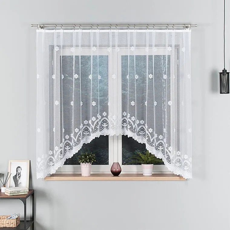Žakárová záclona FLORENTYNA okno 330 x 140 cm