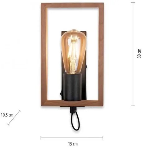 Leuchten Direkt 15654-18 - Nástenné svietidlo FRANKY 1xE27/60W/230V