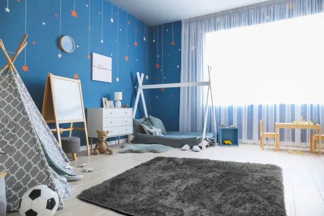 Protišmykový koberec SHAGGY tmavosivý