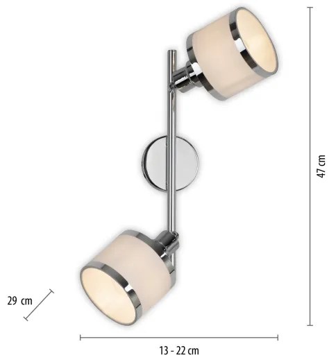 Leuchten Direkt 15372-17 - Bodové svietidlo ACCOR 2xE14/25W/230V