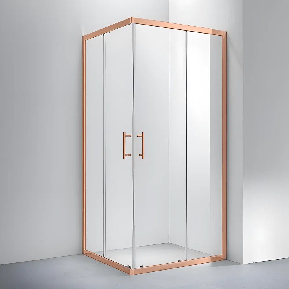 Motril Rose Gold Sprchový kút 80x80 190cm, 6mm NANO