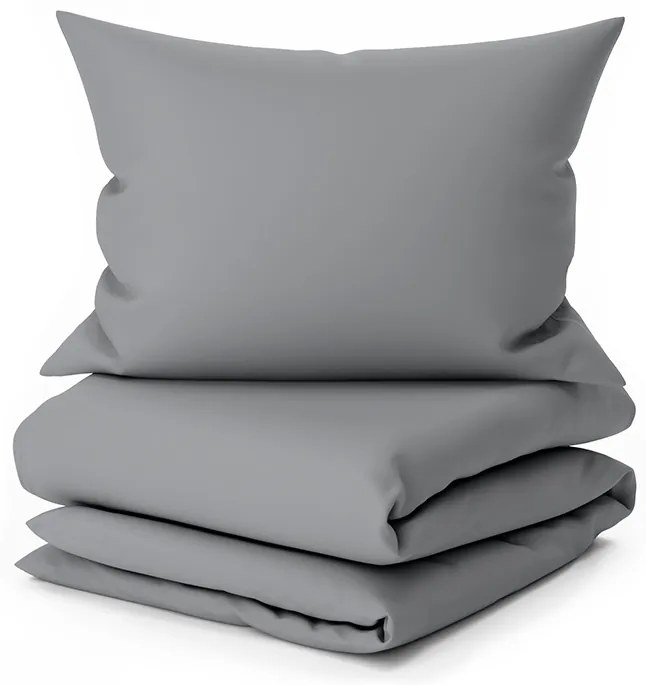 Bavlnené obliečky Lux sivé knoflík