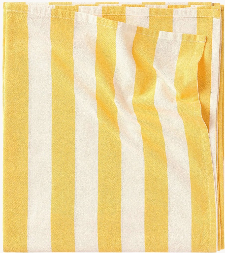 Pruhovaný bavlnený obrus Majken