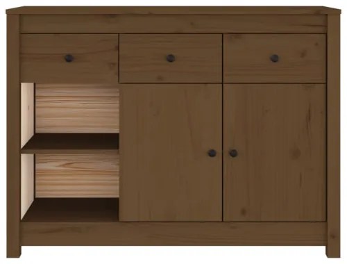 vidaXL Komoda medovo-hnedá 100x35x74 cm masívne borovicové drevo-