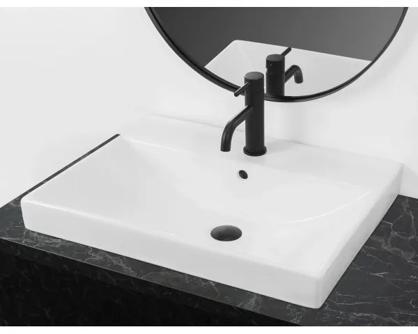 REA-U3326 - Zapustené umývadlo MANDY 46x60 cm keramika/lesklá biela