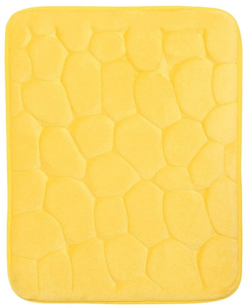 BO-MA, Protišmyková kúpeľňová predložka 3D 0133 yellow, 50x80, žltá, kúpeľňa