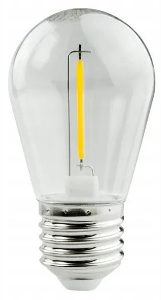 ECOLIGHT LED žiarovka E27 - S14 - 1W - 100lm - teplá biela