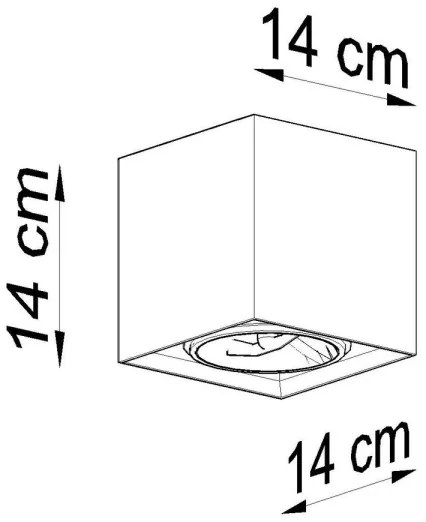 Bodové svietidlo VALDE 1xGU10/40W/230V