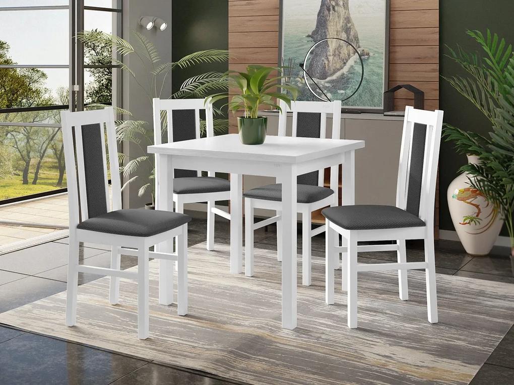 Stôl so 4 stoličkami - AL27, Morenie: sonoma - L, Poťahové látky: Hygge D91