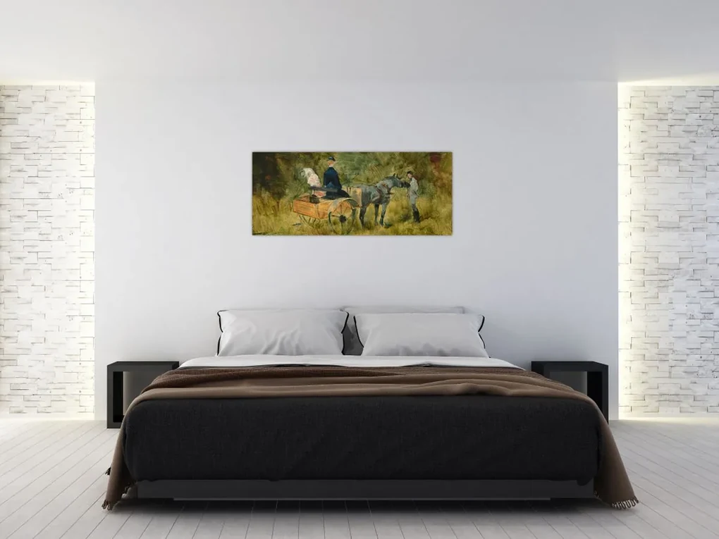 Obraz - Henri de Toulouse-Lautrec, The Trap, reprodukcia (120x50 cm)