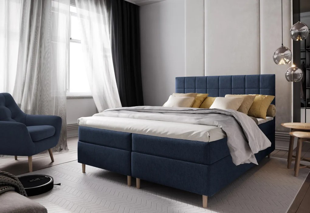 Čalúnená posteľ boxspring SICILIE, 180x200, inari 24