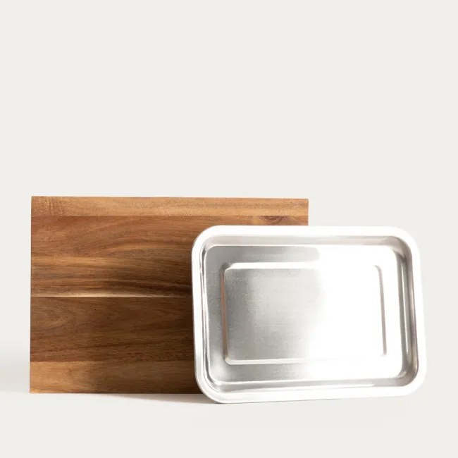 Doska na krájanie MOOKA s kovovou nádobou 761966