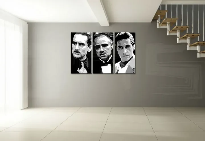 Ručne maľovaný POP Art obraz GODFATHER 90x60 cm