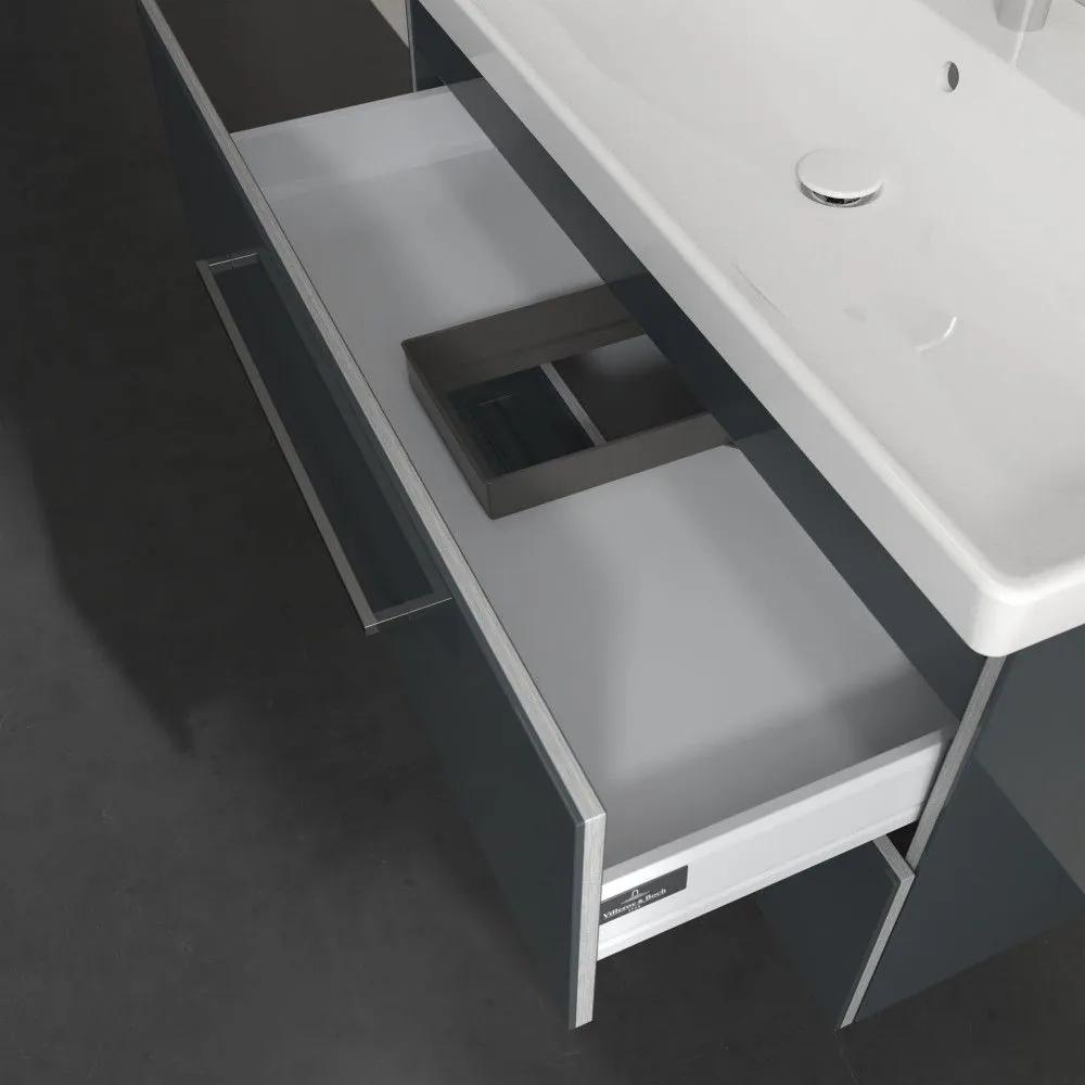 VILLEROY &amp; BOCH Avento závesná skrinka pod umývadlo, 2 zásuvky, 980 x 452 x 514 mm, Crystal Grey, A89200B1