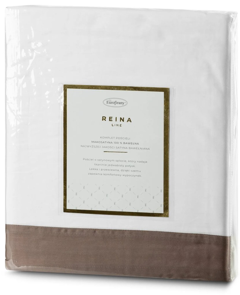 MAKOSATÉNOVÉ OBLIEČKY REINA25A 200X220 CM, 2 KS 70X80 CM BIELE