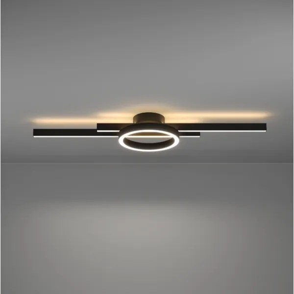 Eglo 900953-LED RGBW Stmievateľné stropné svietidlo AMANDOLO 23,5W/230V čierna + DO