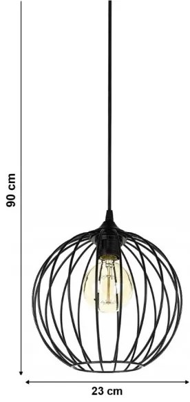 Luster na lanku MATT 1xE27/60W/230V