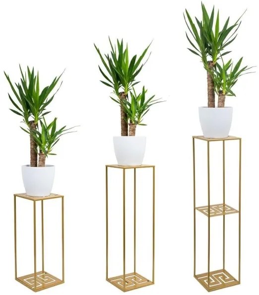 Stojan na kvety 60x24 cm zlatá