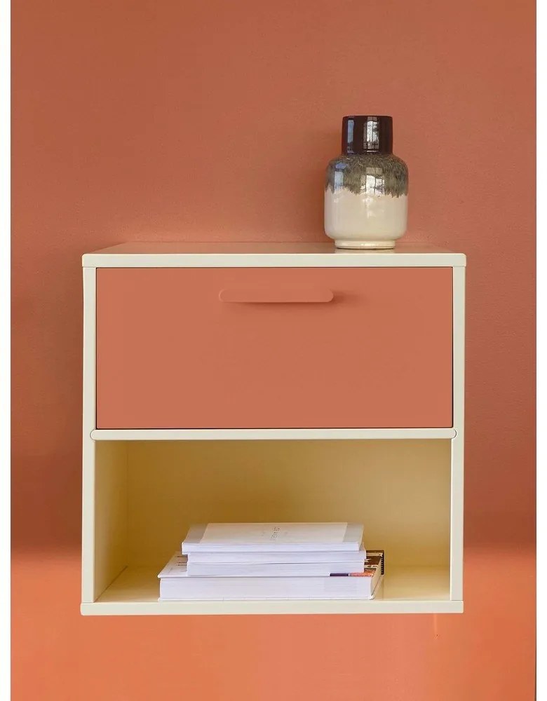 Červeno-žltý nástenný nočný stolík Keep by Hammel