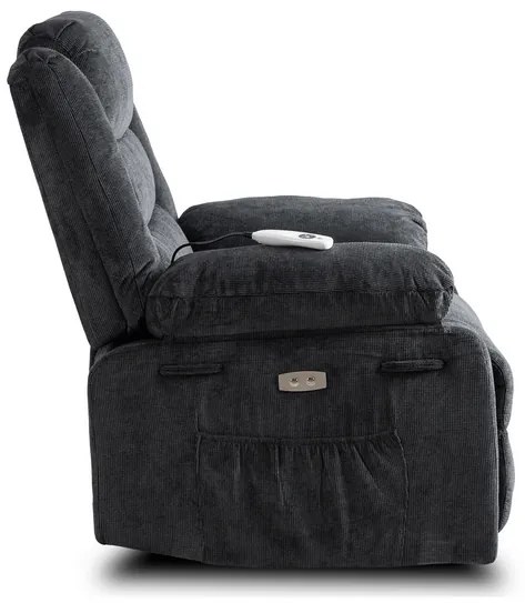 Masážne kreslo AMADEO čierne