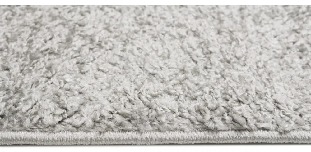 Kusový koberec Shaggy Parba šedý atyp 80x300cm