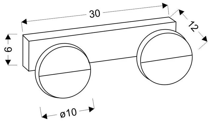 Biele LED nástenné svietidlo Sing - Candellux Lighting