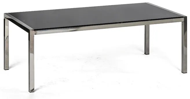 Konferenčný sklenený stôl TAZ, 120x60 cm, čierny