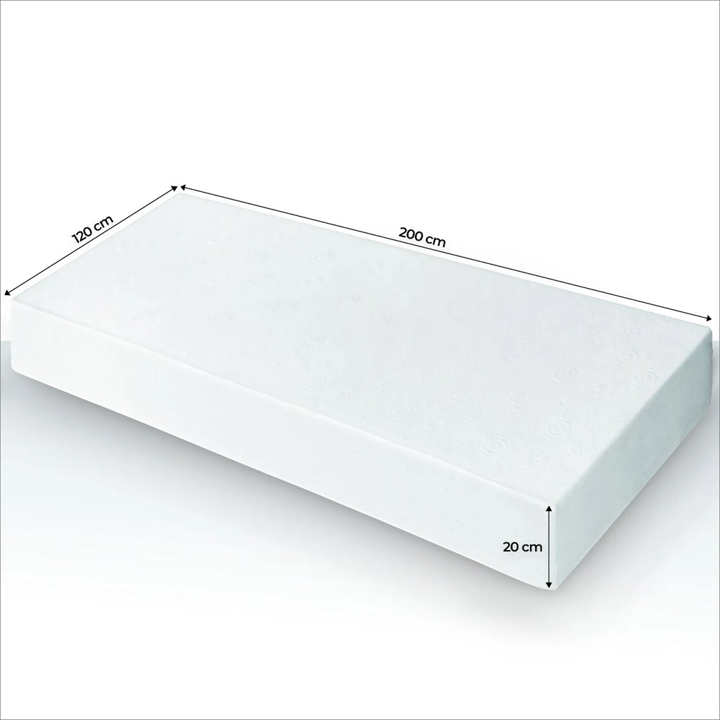 Materac 120x200 cm LAGUNA 7 STREF