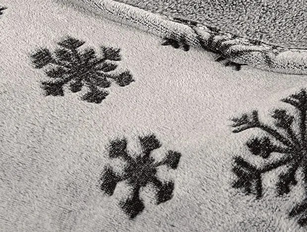 Deka Kristall, vločky, antracitová