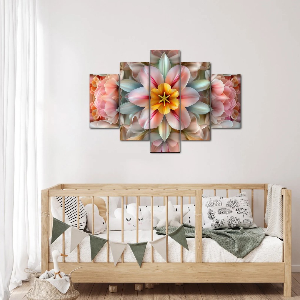 Obraz - Kaleidoskopický kvet (150x105 cm)
