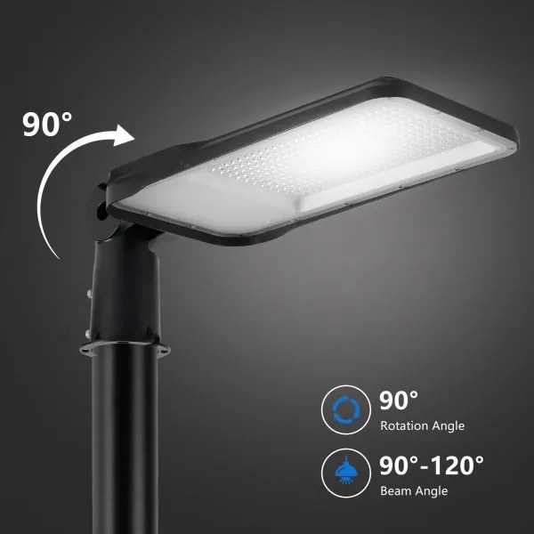 Brilagi-LED Vonkajšia lampa so stĺpom a káblom 5 m URBANLIGHT LED/200W/230V čierna IP65
