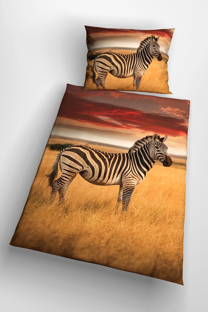3d obliečky Zebra 140x200 cm