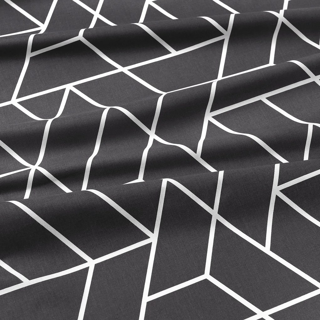 Goldea bavlnený záves - mozaika na tmavo sivom 240x150 cm