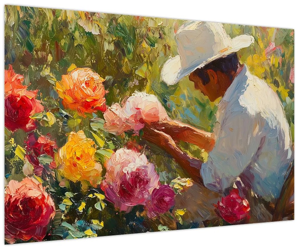 Obraz - Záhradník (90x60 cm)