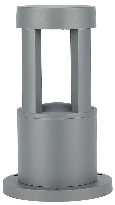 LED Vonkajšia lampa LED/10W/230V 25cm 3000K IP65 šedá