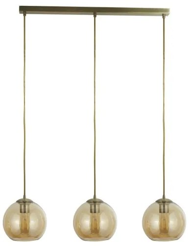 Searchlight 1623-3AM - Luster na lanku PENDANT 3xE27/40W/230V zlatá