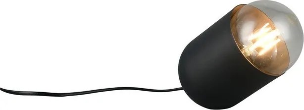 Čierna kovová stolová lampa (výška 13,5 cm) Nara – Reality