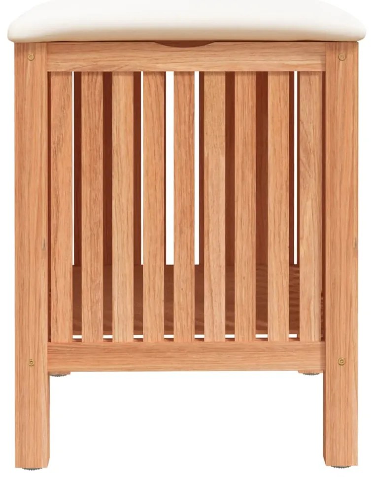 Kúpeľňová stolička 40,5x40x52 cm masívne orechové drevo