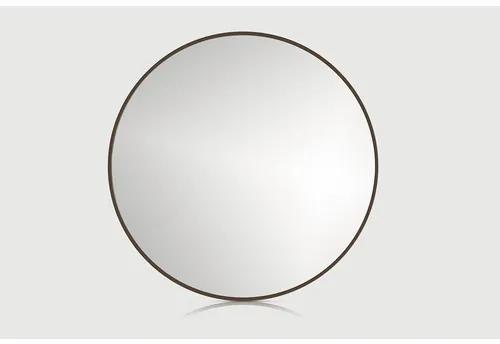 Zrkadlo do kúpeľne Cordia priemer 40 cm hnedý rám
