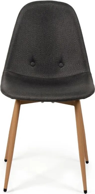 Jedálenský set 4x stoličky + stôl 120 cm AVENBERG NATURAL, sivá