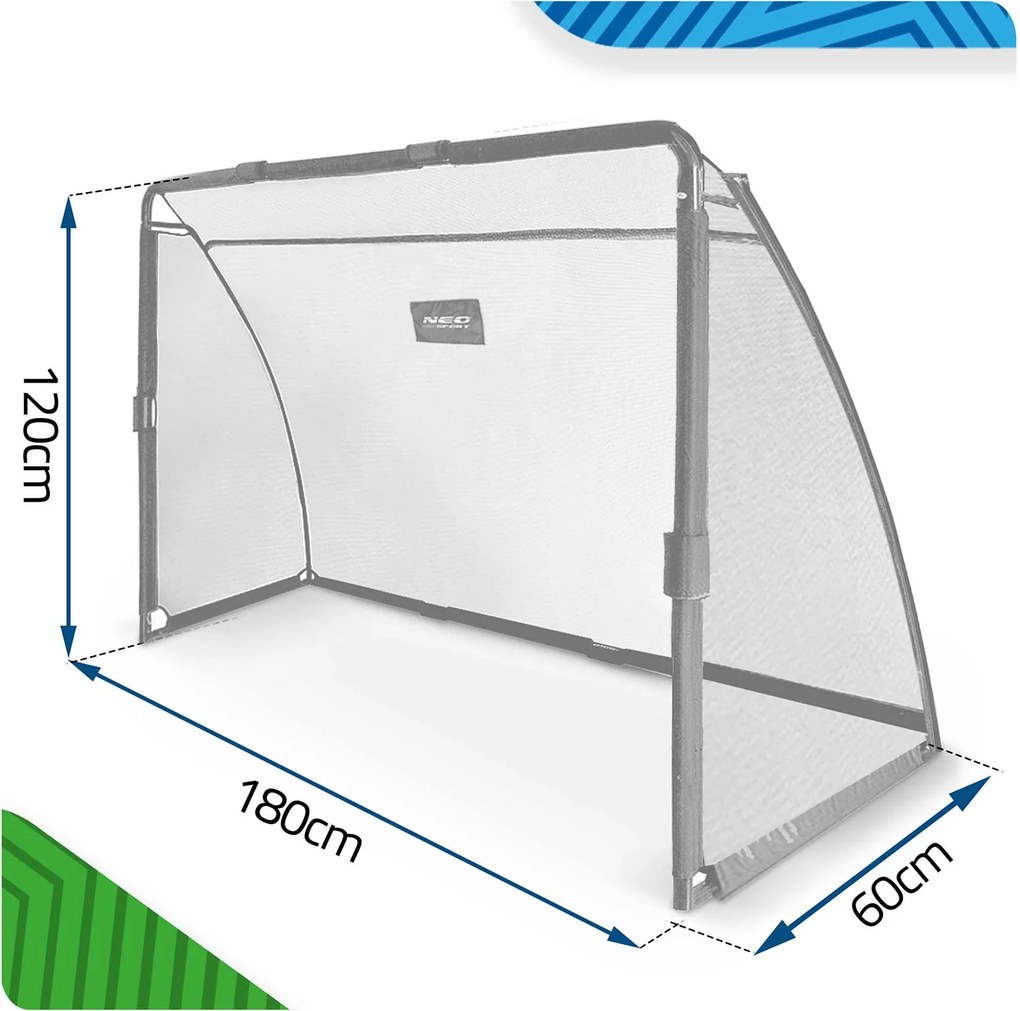 Neo-Sport Veľká futbalová bránka 180 x 120 x 60 cm NS-487