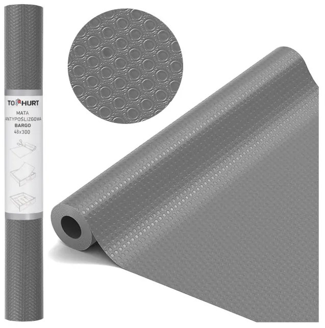 Protišmyková podložka BARGO sivá 48x300 cm